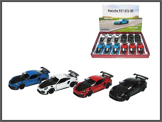 PORSCHE 911 GT2 RS 4-COLORES 1:36 HIPO DRIVE